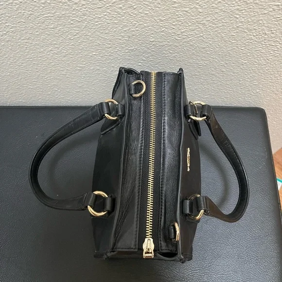 •COACH• Mini Crosby Carryall Black Smooth Leather Missing Strap - Picture 9 of 13